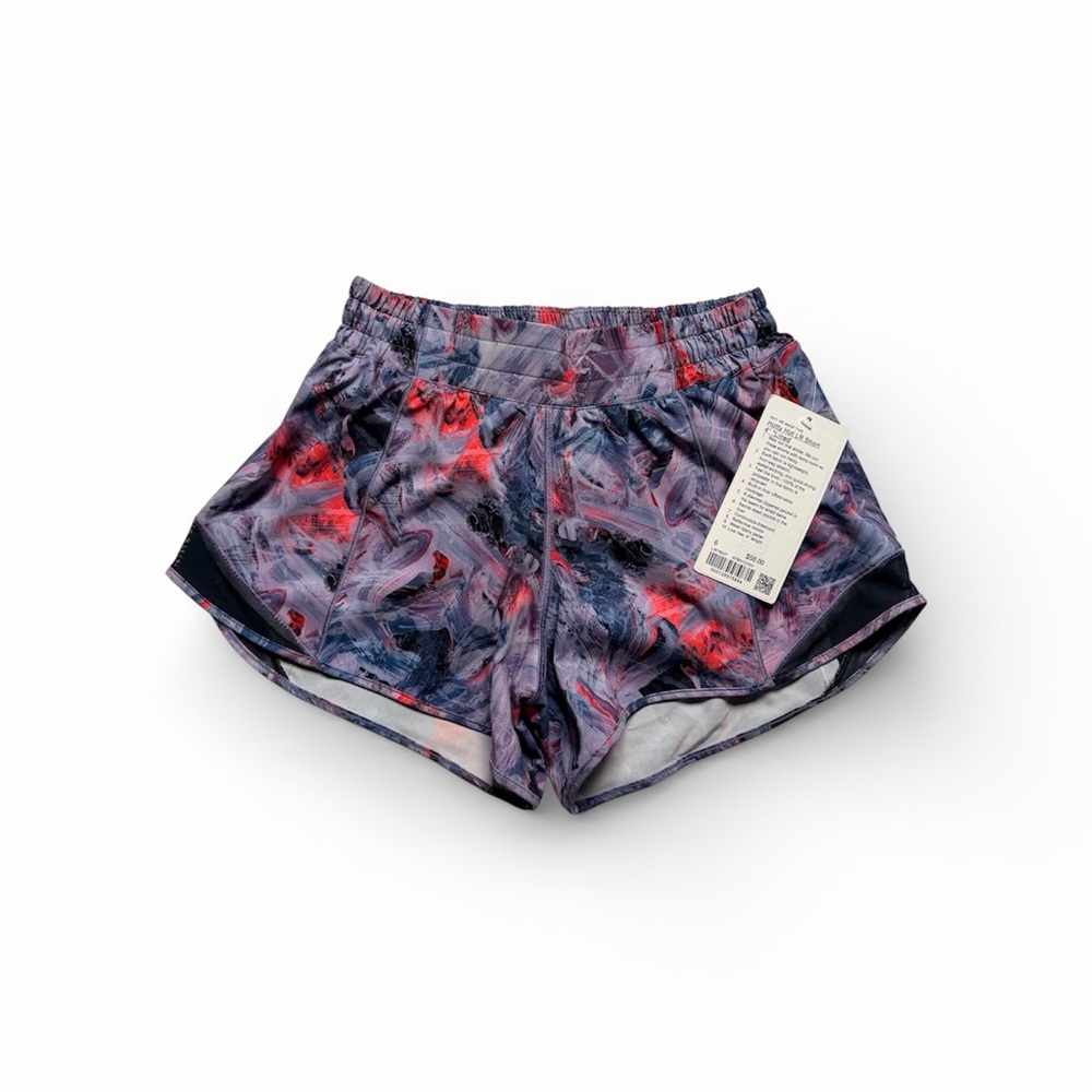 NWT LuluLemon Hotty Hot LR Short 4” Lined Atmospheric Purple sz 6